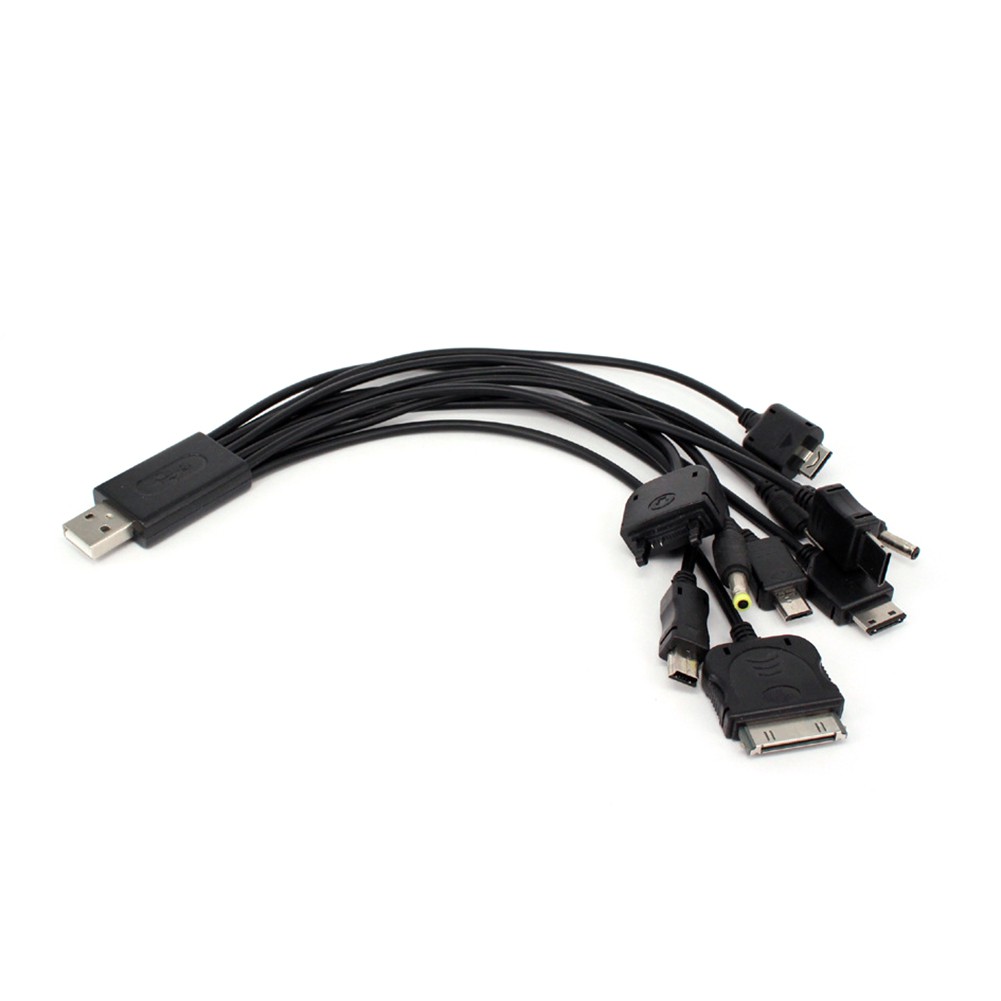 Dây cáp sạc điện thoại USB đa năng 10 trong 1 nhỏ gọn tiện lợi