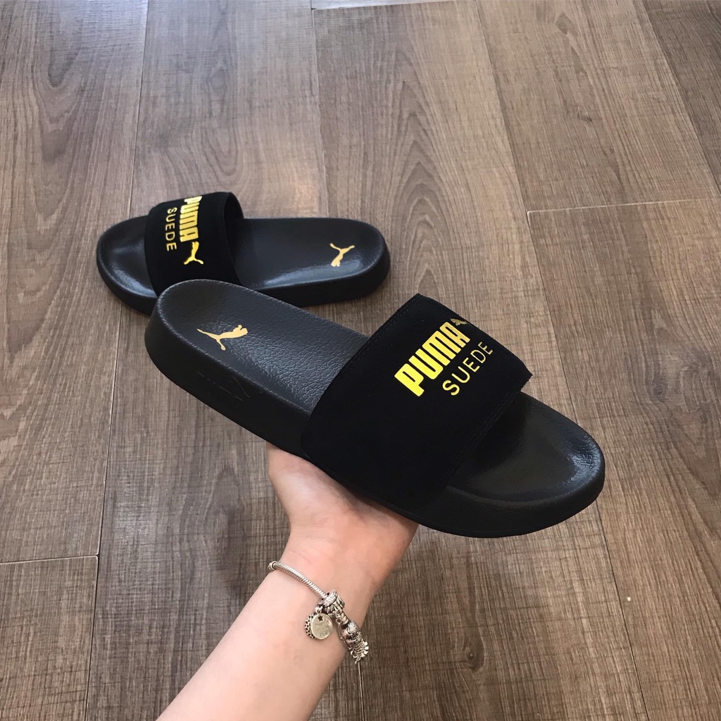 HÀNG CHÍNH HÃNG DÉP PUMA_SUEDE LEADCAT SANDALS ĐEN -7297