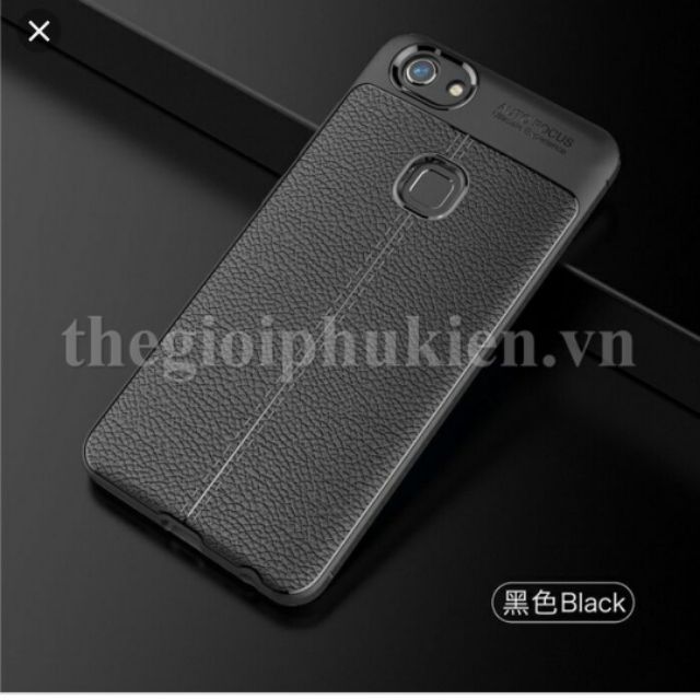 Ốp lưng vivo v7 silicon giả da,chống sốc auto Focus