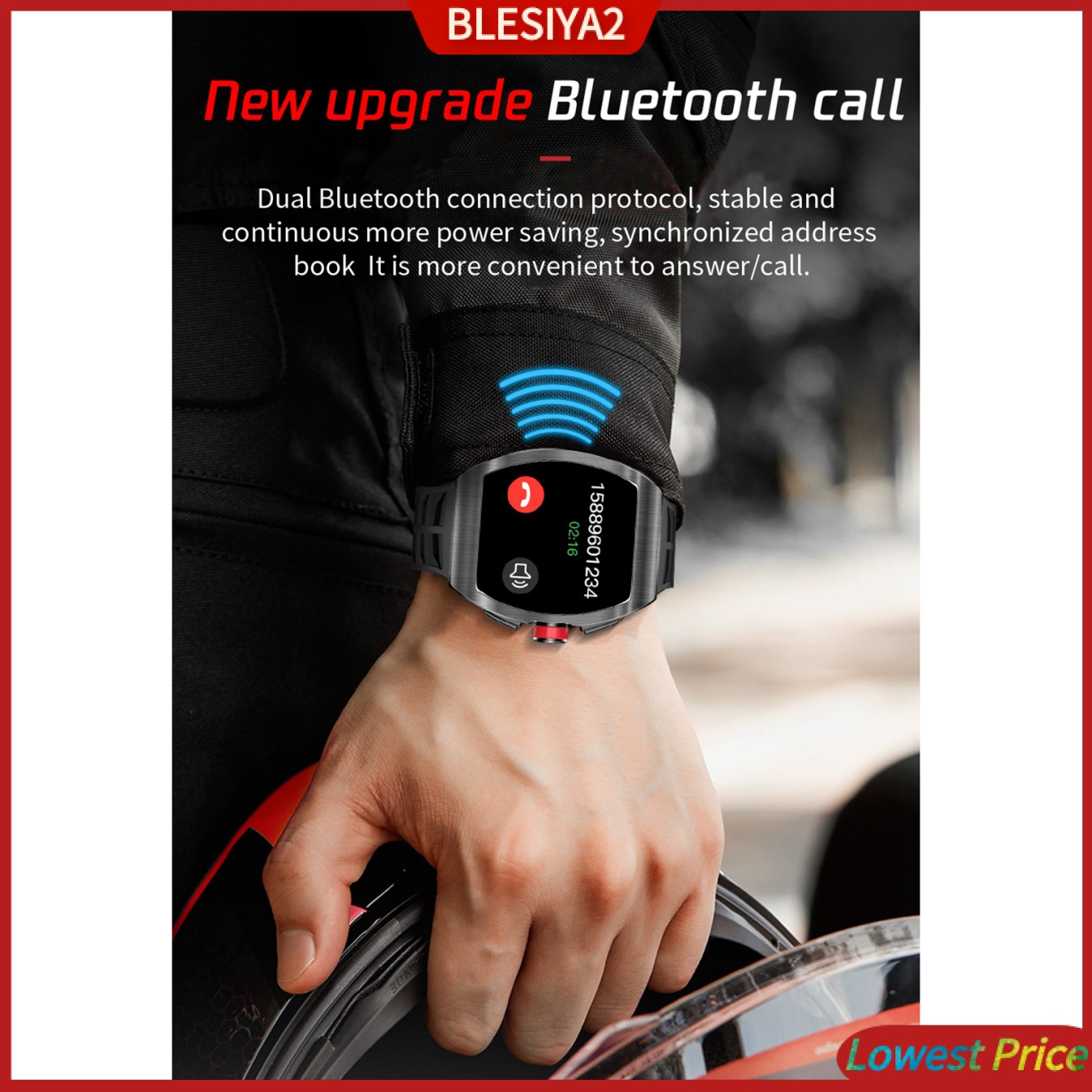 Đồng Hồ Đeo Tay Thông Minh Chống Nước Kết Nối Bluetooth Hỗ Trợ Theo Dõi Sức Khỏe Kèm Phụ Kiện