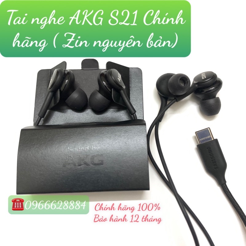 Tai Nghe Nhét Tai AKG Samsung S20/S21/Note10/Note20/Note20u…Chính hãng chân TypeC
