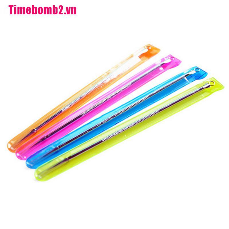 1 Dụng Cụ Nặn Mụn Đầu Đen / Mụn Trứng Cá Cầm Tay Màu Bạc