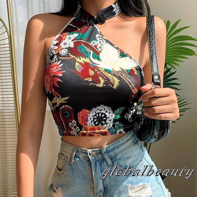 Áo Sát Nách Cổ Lọ Phong Cách Trung Hoa Cổ Điển