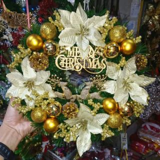 Vòng nguyệt quế Noel cao cấp