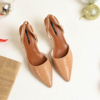 GIÀY SANDAL SLINGBACK VIMILY DA VÂN GÓT SƠN 7 CM HÀNG VNXK