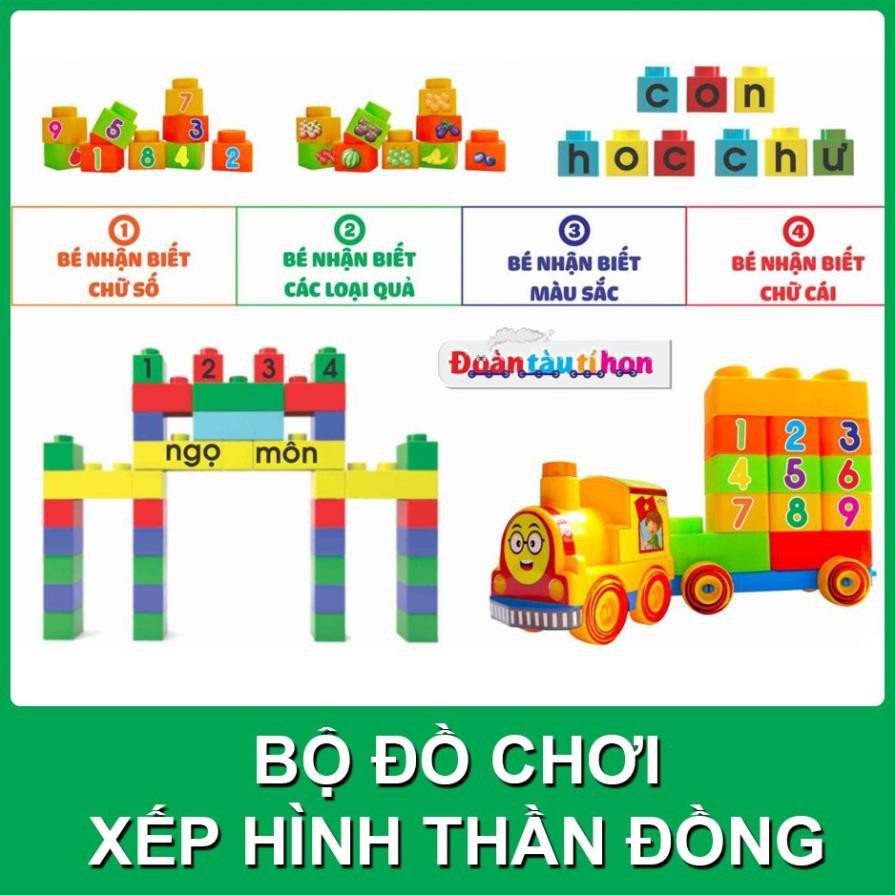 Bộ Đồ Chơi Lắp Ráp Đoàn Tàu Tí Hon Sato 009, Đồ Chơi Xếp Hình SángTạo Cho Bé Từ 02Tuổi, Đồ Chơi Trí Tuệ Trẻ Em MECO MART