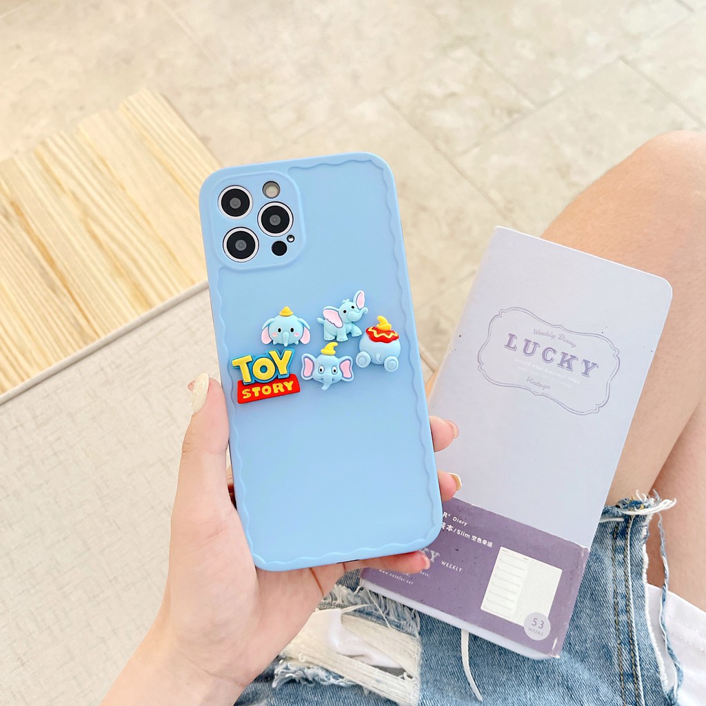 Ốp Lưng Mềm In Hình Voi Dumbo / Dâu Tây Cho Iphone 7 8 X Xs Xr Xs Max 7plus 8plus 11 11 Pro 11 Pro Max 12 12 Pro 12 Pro Max