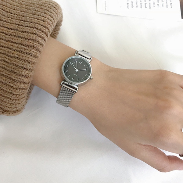 Đồng hồ thạch anh V329 có dây đeo thép siêu mỏng cho nữ