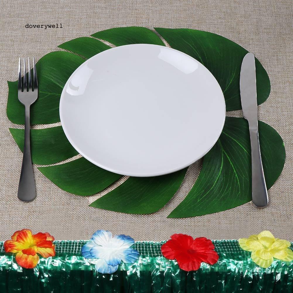 12 Lá Monstera Nhiệt Đới Nhân Tạo Cho Trang Trí