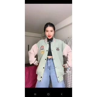 ÁO KHOÁC BOMBER CHẤT KAKI NHUNG