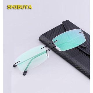 Gọng kính cận kính mắt 0 độ gọng khoan không vành có thể thay tròng theo sở thích gọng TITANIUM KT50UNIQUIsiêu dẻo Nhật