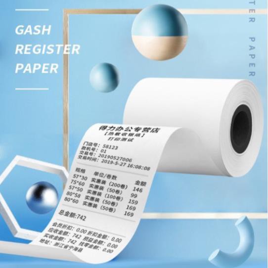 Giấy In Nhiệt Deli 3 Lớp Dẻo Dai - In Hóa Đơn Siêu Thị, Cửa Hàng Tiện Lợi, Mã Vạch, Logo, Báo Giá Không Phai Mực - 11761