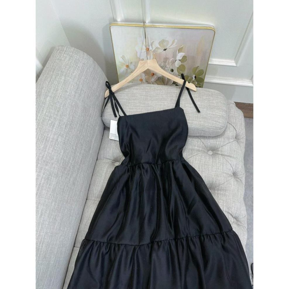 Váy Nữ , Đầm Maxi Hai Dây Chât Đũi Tơ Hai Lớp Siêu Xinh | BigBuy360 - bigbuy360.vn