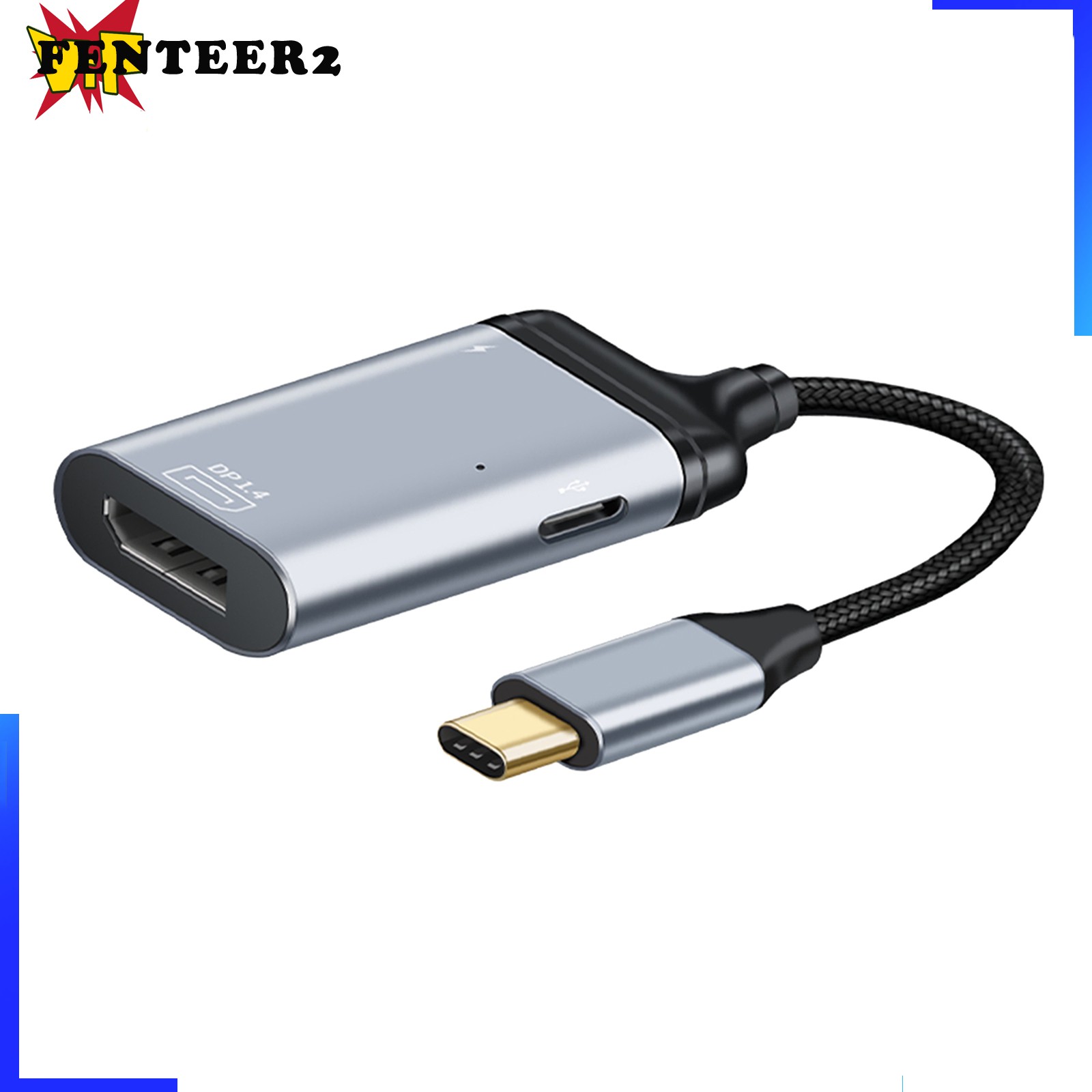 (fenteer2 3c) Giắc Chuyển Đổi Usb 2.0 Type C Sang Hdmi Cho Macbook Pro Hdmi Sang Usb C