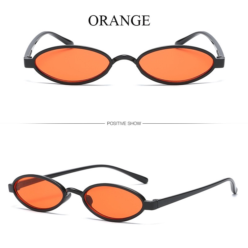 Kính mát gọng oval nhỏ gọn phong cách thời trang cổ điển cho phái nữ