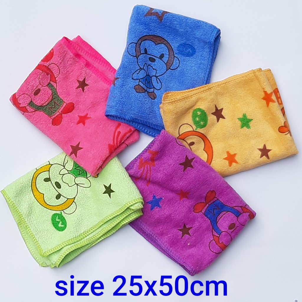 [8cái] Khăn lau mặt siêu mềm mịn cao cấp 25x50cm