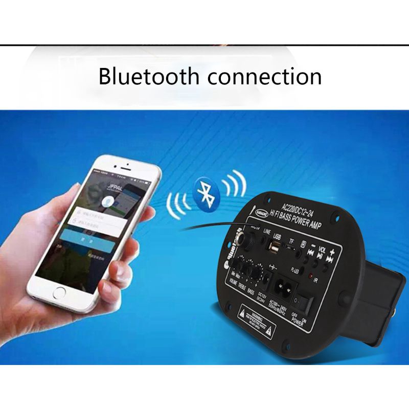 Bảng mạch khuếch đại âm thanh bluetooth fm radio tf dành cho xe hơi xe máy