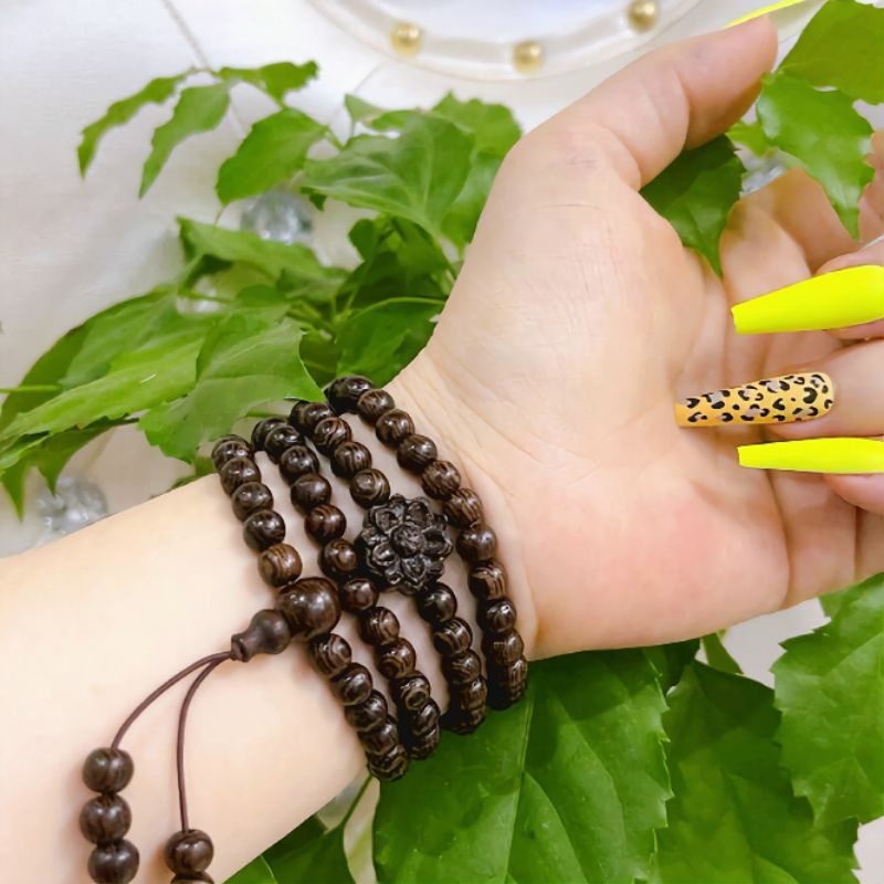 Vòng Tay Trầm Hương Chuỗi 108 Hạt Trầm 100% Tự Nhiên destiny.lec N11