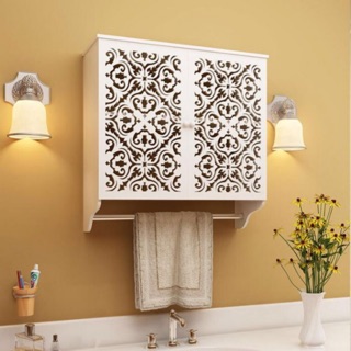 [Ảnh thật] Tủ nhà tắm 2 cánh chống nước tuyệt đối (60x50x20cm) - HOME DECOR