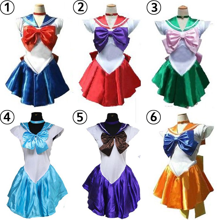 Sailor Moon Bộ Đồ Hóa Trang Thủy Thủ Mặt Trăng Xinh Xắn