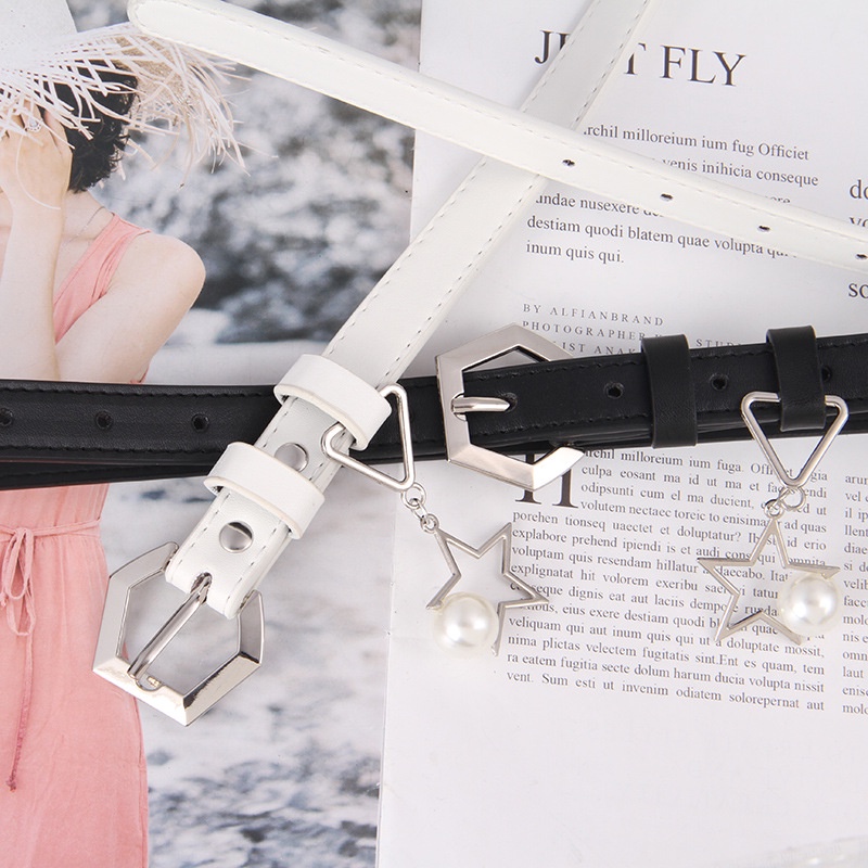 Thắt Lưng Khóa Hình Mặt Cười Đơn Giản Thời Trang Hàn Quốc Dành Cho Nữ
