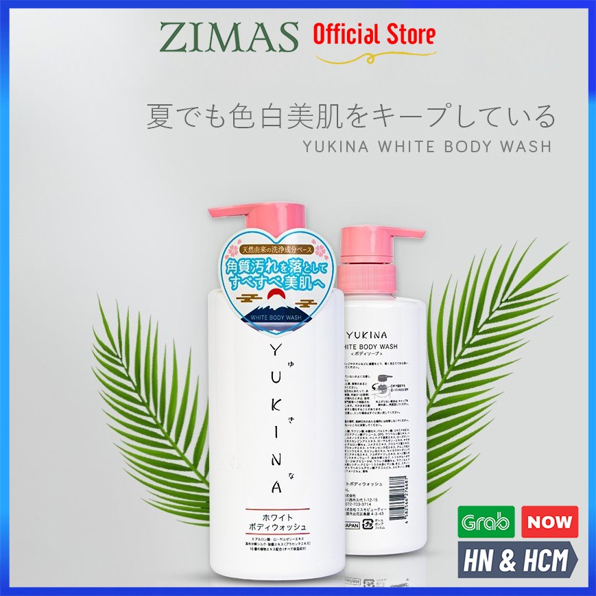 Sữa tắm trắng da YUKINA Nhật Bản thiên nhiên dưỡng ẩm thơm toàn thân body wash SIMI