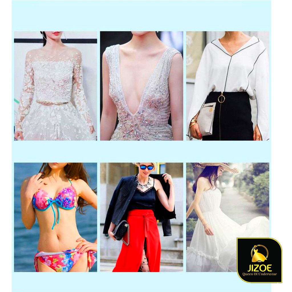 Miếng dán ngực nữ Silicon cao cấp tàng hình dễ thương siêu dính Sexy quyến rũ gợi cảm giá rẻ đẹp JIZOE MDT04