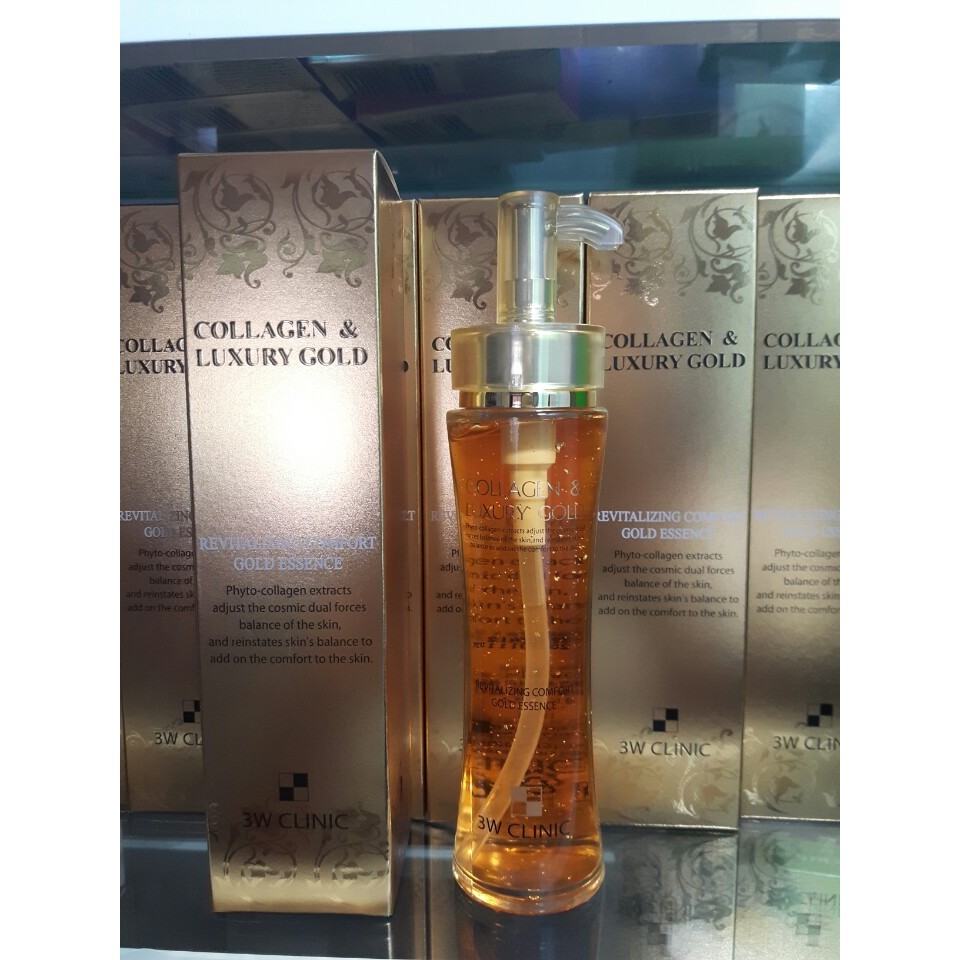 Tinh chất dưỡng trắng da Collagen & Luxury Gold 3W CLINIC 150ml