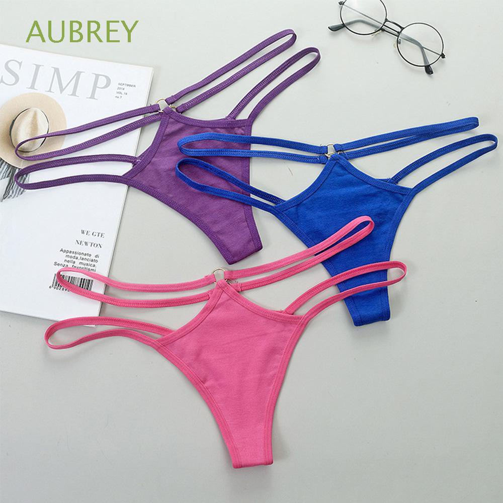 Aubrey Quần Lót Cotton Lọt Khe Mềm Mại Gợi Cảm Cho Nữ