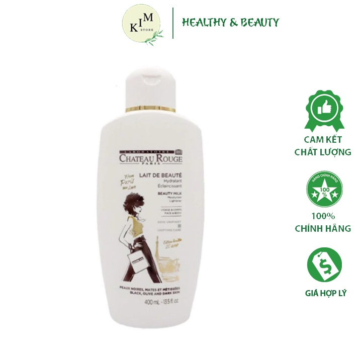 Sữa Dưỡng Thể Trắng Da Body Chateau Rouge Paris Mẫu Mới Hàng Pháp 400ml - Kim Store