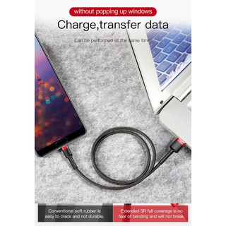 Cáp dù Baseus USB Type-C hỗ trợ sạc nhanh Quick Charge 3.0 Cafule