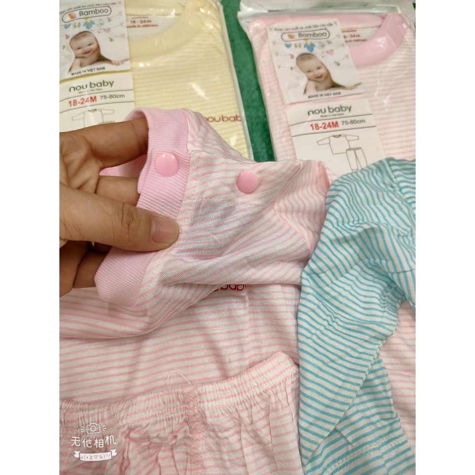 Bộ dài tay cho bé, Bộ Noubaby sơ sinh dài tay size 0-24 tháng - NS20NouDT