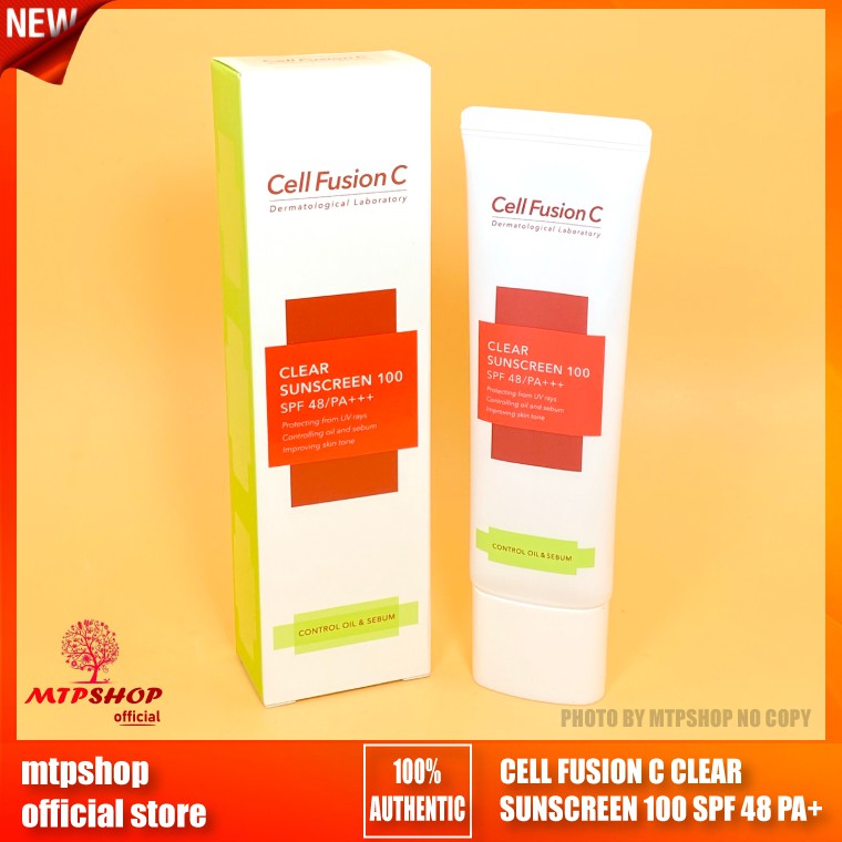 KEM CHỐNG NẮNG KIỀM DẦU CELL FUSION C CLEAR SUNSCREEN 100 SPF 48 PA+++