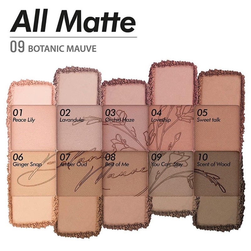 Có kèm cọ mắt - Bảng phấn mắt CLIO Eye Palette màu số 09 Botanic Mauve tone hồng nâu