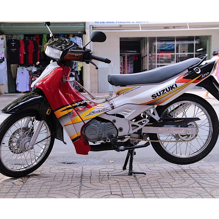 Tem Rời Suzuki Satria 2000 Trắng Đỏ