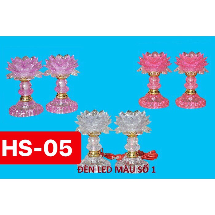 P20L33 Bộ đèn bàn thờ hoa sen HS-05 132K