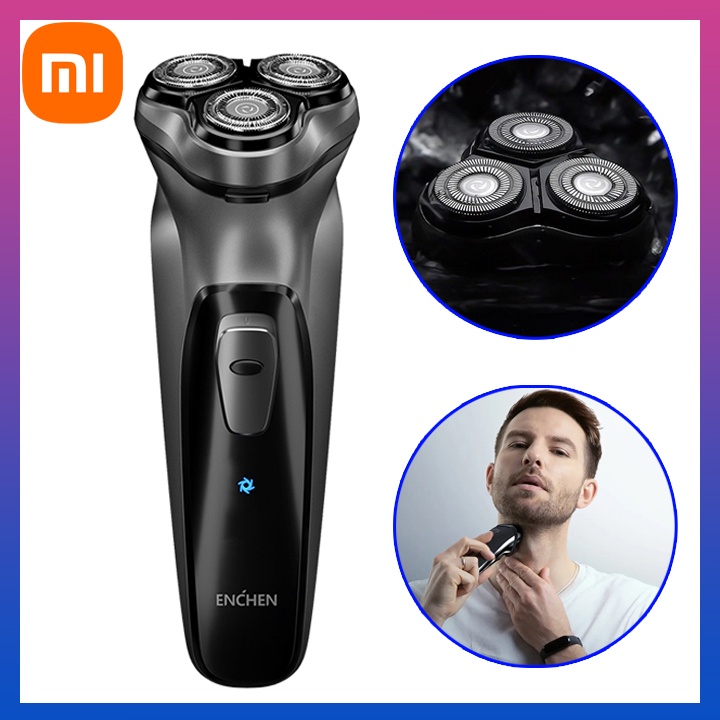 Máy cạo râu Xiaomi Enchen BlackStone 3 lưỡi dao đôi siêu mỏng, thích hợp mọi loại da nam giới