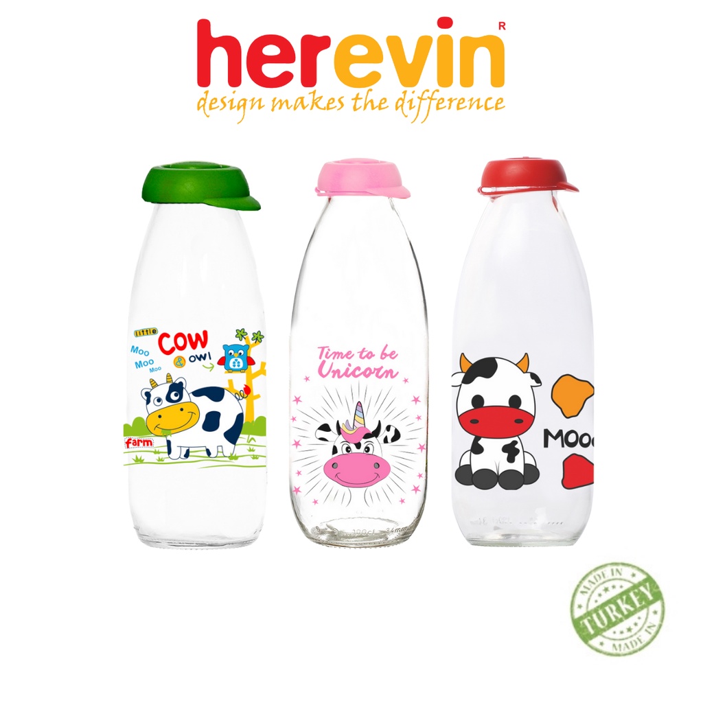 Bộ 3 Chai Đựng Sữa Thuỷ Tinh Herevin Decor 500ml - HECH111730-001 [GIAO MÀU NGẪU NHIÊN]