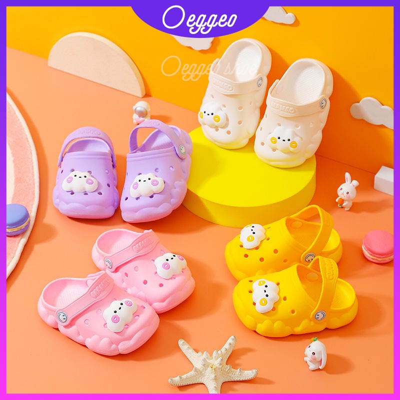 Oeggeo shop Giày Đế Bằng Đi Biển Ngoài Trời Cho Trẻ Em