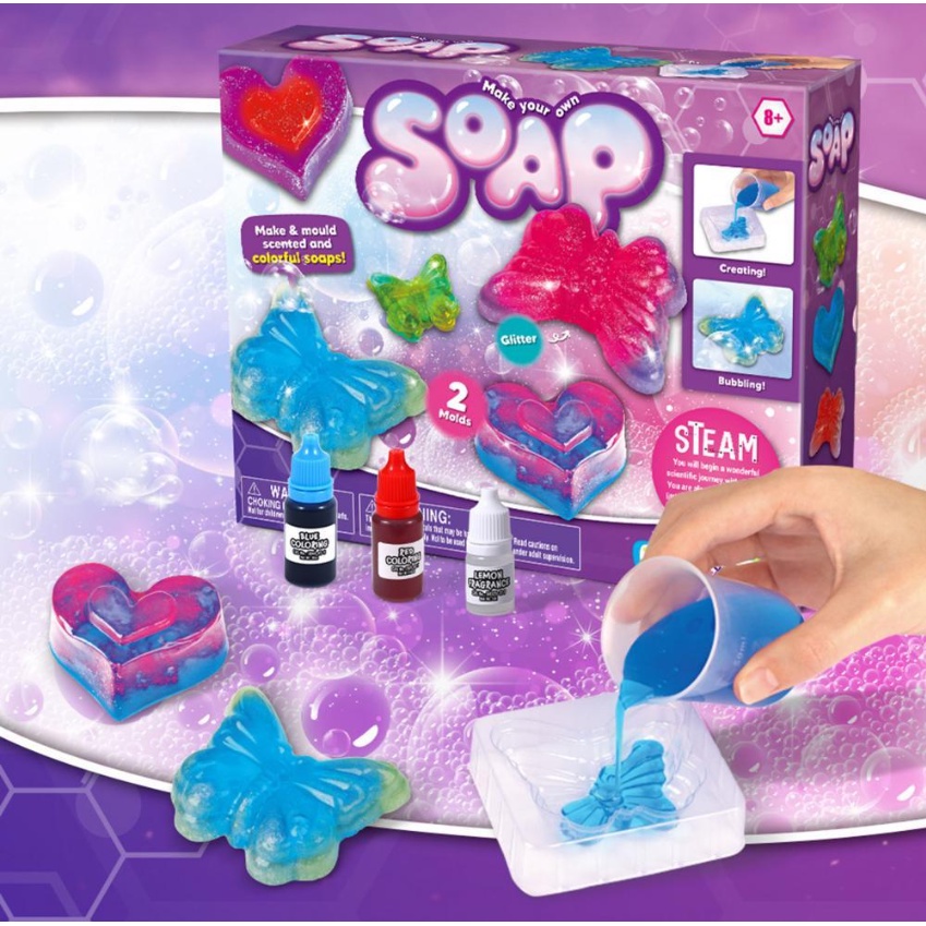 Trò chơi Khoa Học tự làm xà phòng Soap Chính hãng. Bộ đồ chơi khoa học DIY xà phòng,Đồ chơi tự làm Xà bông Soap vui nhộn