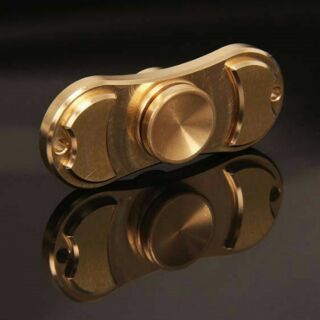 Con Quay Vô Cực Spinner Nhôm Mạ Vàng,Bạc 2 Cánh