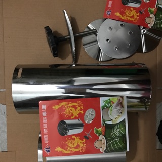 Combo 10 khuôn làm giò inox 1kg 2kg trơn và hoa