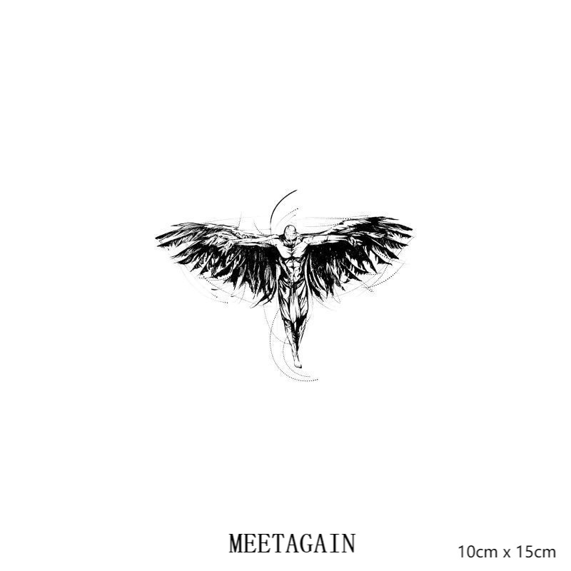 Hình xăm dán tạm thời không thấm nước 10x15cm lâu trôi 15 ngày L-025
