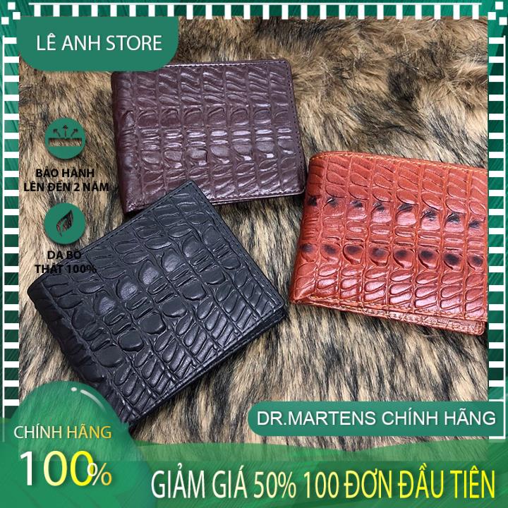 bóp da bò dập vân cao cấp [ free ship ] bảo hành 3 tháng