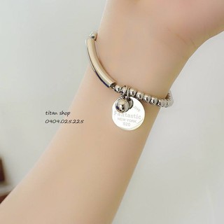 lắc tay bi titan có tag không đen