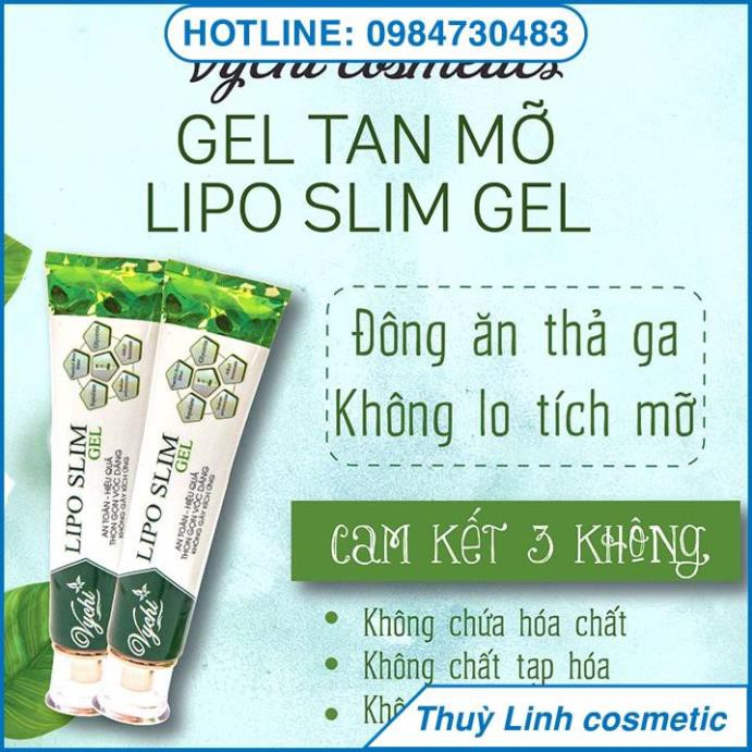 Gel tan mỡ/Kem tan mỡ - LIPO SLIM GEL VYCHI - giảm 3-5cm vòng bụng sau 1 TUẦN