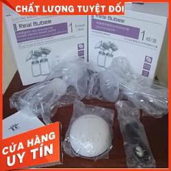 [XẢ KHO+FREE SHIP] Máy hút sữa điện đôi Real Bubee Đài Loan tặng kèm tưa lưỡi cho bé