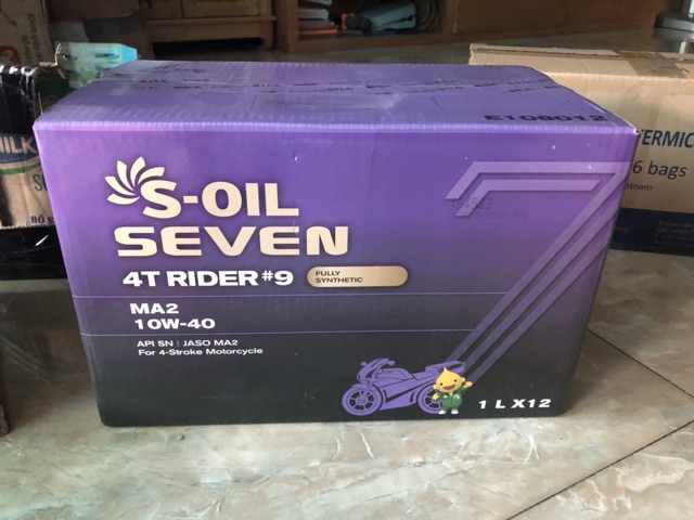 S OIL RIDER 10W40 1L - Nhớt S OIL cao cấp dành cho xe số nhập khẩu 100% Hàn Quốc