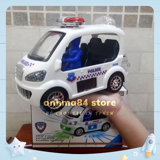 Đồ chơi Xe Cảnh Sát chạy pin nhạc đèn - Xe ôtô cảnh sát tự chạy có đèn và nhạc vui nhộn - anhma84 store