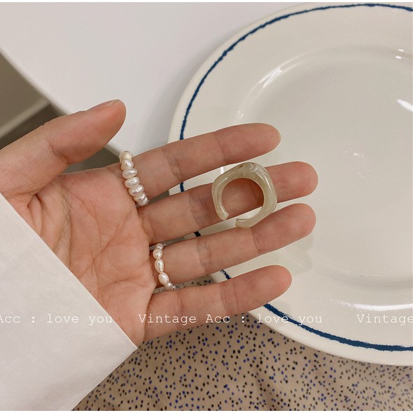 Nhẫn Dạng Hở Phong Cách Vintage Thiết Kế Độc Đáo